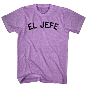El Jefe Adult Tri-Blend T-shirt - Athletic Purple