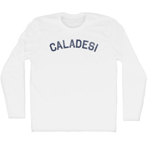 Caladesi Adult Cotton Long Sleeve T-shirt - White