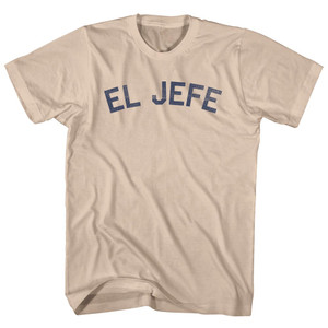 El Jefe Adult Cotton T-shirt - Creme