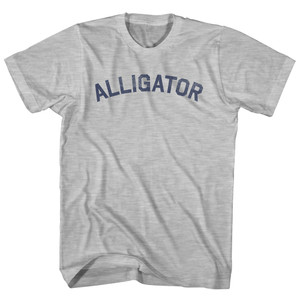 Alligator Youth Cotton T-shirt - Grey Heather