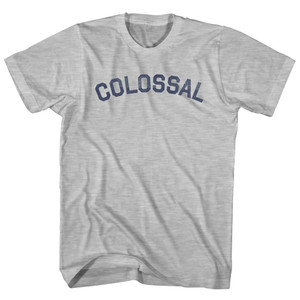 Colossal Womens Cotton Junior Cut T-Shirt - Grey Heather