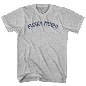 Funky Music Youth Cotton T-shirt - Grey Heather