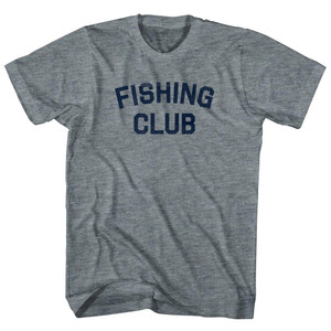 Fishing Club Womens Tri-Blend Junior Cut T-Shirt - Athletic Grey