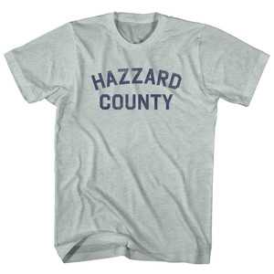 Hazzard County Adult Tri-Blend T-shirt - Athletic Cool Grey