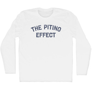 The Pitino Effect Adult Cotton Long Sleeve T-shirt - White
