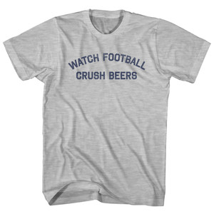 Watch Football Crush Beers Womens Cotton Junior Cut T-Shirt - Grey Heather