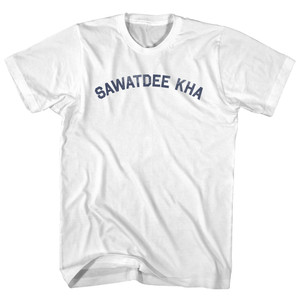 Sawatdee Kha Womens Cotton Junior Cut T-Shirt - White