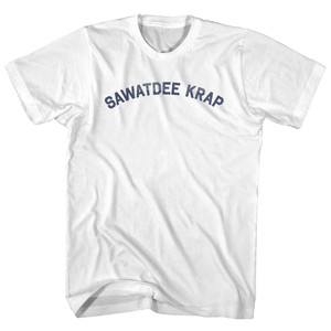 Sawatdee Krap Womens Cotton Junior Cut T-Shirt - White