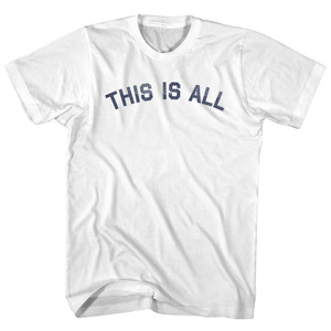 This Is All Youth Cotton T-shirt - White