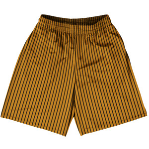 Pinstripes Basketball Practice Shorts Made In USA - Orange Burnt and Black Pinstripes Basketball Practice Shorts Made In USA - Orange Burnt and Black