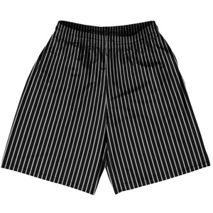 Pinstripes Basketball Practice Shorts Made In USA - Black and Grey Medium Pinstripes Basketball Practice Shorts Made In USA - Black and Grey Medium