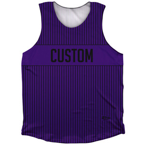 Pinstripes Custom Finish Line Athletic Tank Top - Purple Lakers and Black Pinstripes Custom Finish Line Athletic Tank Top - Purple Lakers and Black