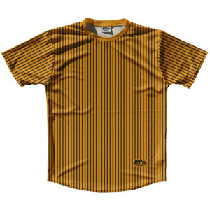 Pinstripes Running Shirt Track Cross Made In USA - Orange Burnt and Black Pinstripes Running Shirt Track Cross Made In USA - Orange Burnt and Black