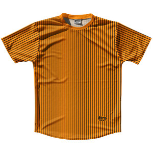Pinstripes Running Shirt Track Cross Made In USA - Orange Tennessee and Black Pinstripes Running Shirt Track Cross Made In USA - Orange Tennessee and Black