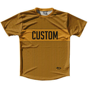 Pinstripes Custom Finish Line Running Shirt Track Cross Made In USA - Orange Burnt and Black Pinstripes Custom Finish Line Running Shirt Track Cross Made In USA - Orange Burnt and Black
