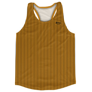 Pinstripes Running Track Tops Made In USA - Orange Burnt and Black Pinstripes Running Track Tops Made In USA - Orange Burnt and Black