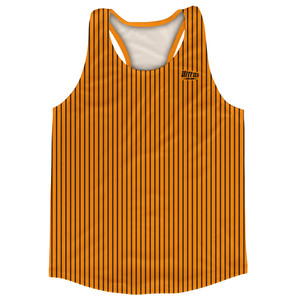 Pinstripes Running Track Tops Made In USA - Orange Tennessee and Black Pinstripes Running Track Tops Made In USA - Orange Tennessee and Black