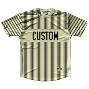 Pinstripes Custom Finish Line Running Shirt Track Cross Made In USA - Vegas Gold and Black Pinstripes Custom Finish Line Running Shirt Track Cross Made In USA - Vegas Gold and Black
