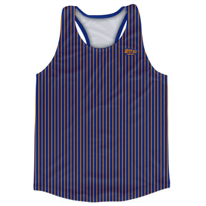 Pinstripes Running Track Tops Made In USA - Blue Royal and Tennessee Orange Pinstripes Running Track Tops Made In USA - Blue Royal and Tennessee Orange
