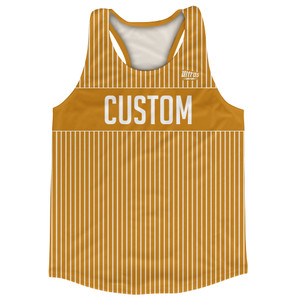 Pinstripes Custom Finish Line Running Track Tops Made In USA - Orange Burnt and White Pinstripes Custom Finish Line Running Track Tops Made In USA - Orange Burnt and White
