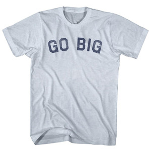 Go Big Adult Tri-Blend T-shirt - Athletic White
