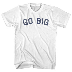 Go Big Womens Cotton Junior Cut T-Shirt - White