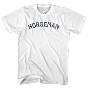 Horseman Adult Cotton T-shirt - White