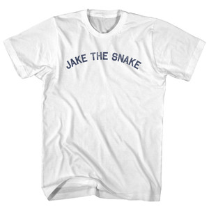 Jake The Snake Womens Cotton Junior Cut T-Shirt - White