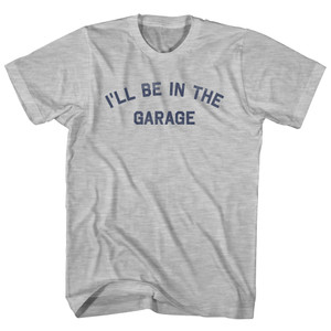 I'll Be In The Garage Youth Cotton T-shirt - Grey Heather