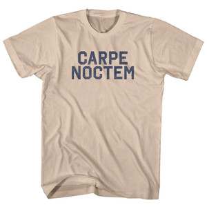 Carpe Noctem Adult Cotton T-shirt - Creme