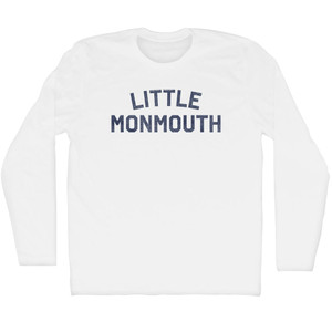 Little Monmouth Adult Cotton Long Sleeve T-shirt - White