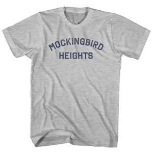 Mockingbird Heights Adult Cotton T-shirt - Grey Heather