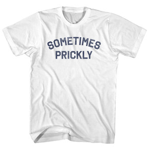 Sometimes Prickly Womens Cotton Junior Cut T-Shirt - White