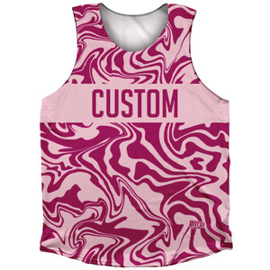 Vapor Design Custom Finish Line Athletic Tank Top - Pale Pink and Fuschia Pink Vapor Design Custom Finish Line Athletic Tank Top - Pale Pink and Fuschia Pink