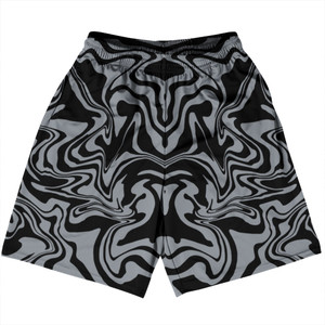 Vapor Design Basketball Practice Shorts Made In USA - Black and Dark Grey Vapor Design Basketball Practice Shorts Made In USA - Black and Dark Grey