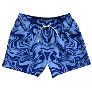 Vapor Design 5" Swim Shorts Made in USA - Blue Carolina and Royal Blue Vapor Design 5" Swim Shorts Made in USA - Blue Carolina and Royal Blue