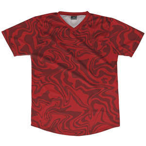 Vapor Design Soccer Jersey Made In USA - Red Dark and Red Maroon