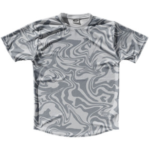 Vapor Design Running Shirt Track Cross Made In USA - Grey Medium and Grey Dark