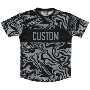 Vapor Design Custom Finish Line Running Shirt Track Cross Made In USA - Black and Dark Gre Vapor Design Custom Finish Line Running Shirt Track Cross Made In USA - Black and Dark Gre