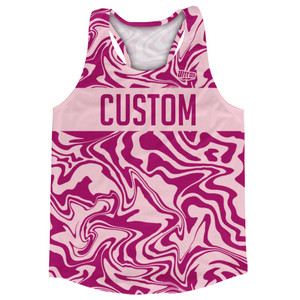 Vapor Design Custom Finish Line Running Track Tops Made In USA - Pale Pink and Fuschia Pink Vapor Design Custom Finish Line Running Track Tops Made In USA - Pale Pink and Fuschia Pink