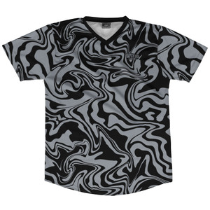 Vapor Design Soccer Jersey Made In USA - Black and Dark Grey