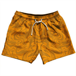 Vapor Design 5" Swim Shorts Made in USA - Orange and Burnt Orange Vapor Design 5" Swim Shorts Made in USA - Orange and Burnt Orange