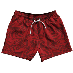 Vapor Design 5" Swim Shorts Made in USA - Red and Maroon Vapor Design 5" Swim Shorts Made in USA - Red and Maroon