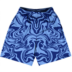 Vapor Design Basketball Practice Shorts Made In USA - Blue Carolina and Royal Blue Vapor Design Basketball Practice Shorts Made In USA - Blue Carolina and Royal Blue