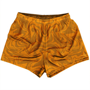 Vapor Design Womens & Girls Sport Shorts End Made In USA - Orange and Burnt Orange Vapor Design Womens & Girls Sport Shorts End Made In USA - Orange and Burnt Orange