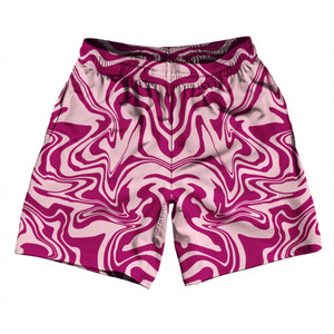 Vapor Design Athletic Running Fitness Exercise Shorts 7" Inseam Shorts Made In USA - Pink Pale and Fuschia Pink Vapor Design Athletic Running Fitness Exercise Shorts 7" Inseam Shorts Made In USA - Pink Pale and Fuschia Pink