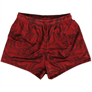 Vapor Design Womens & Girls Sport Shorts End Made In USA - Red and Maroon Vapor Design Womens & Girls Sport Shorts End Made In USA - Red and Maroon