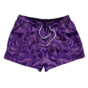 Vapor Design 2.5" Swim Shorts Made in USA - Purple Pale and Purple Vapor Design 2.5" Swim Shorts Made in USA - Purple Pale and Purple