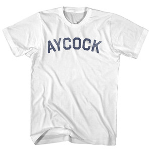 Aycock Womens Cotton Junior Cut T-Shirt - White