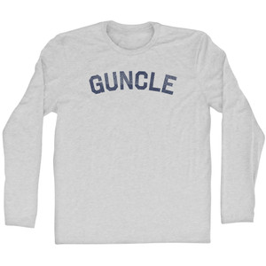 GUNCLE Adult Cotton Long Sleeve T-shirt - Grey Heather